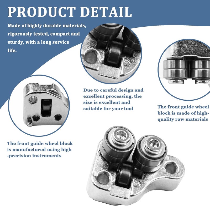 Shinelan 42-28-0015 42-28-0025 Front Rear Guide Roller Kit For Milwau-kee Deep Cut Band Saw 2729-22, 2729-20, 2729-21, 6232-20, 6238-20 (42-28-0015 42-28-0025 Front Rear Guide Roller Kit) - Image 3